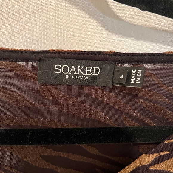 Burnt velvet tiger stripe top. - Picture 2 of 3